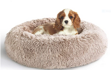 Load image into Gallery viewer, Calming Donut Cat and Dog Bed, Machine Washable, High Bolster, Multiple Sizes