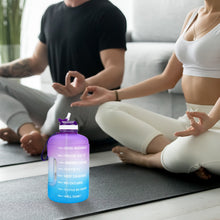 Load image into Gallery viewer, Motivational Water Bottle with Straw & Time Marker BPA Free