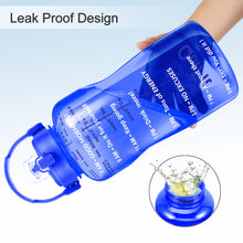 Load image into Gallery viewer, Motivational Water Bottle With Time Marker BPA Free