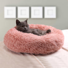 Load image into Gallery viewer, Calming Donut Cat and Dog Bed, Machine Washable, High Bolster, Multiple Sizes