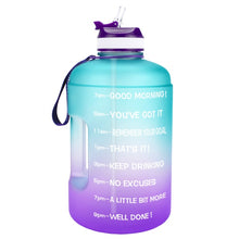 Load image into Gallery viewer, Motivational Water Bottle with Straw & Time Marker BPA Free