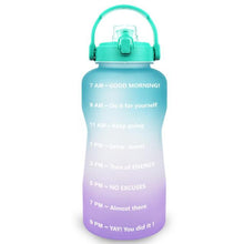 Load image into Gallery viewer, Motivational Water Bottle With Time Marker BPA Free