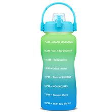 Load image into Gallery viewer, Motivational Water Bottle With Time Marker BPA Free