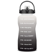 Load image into Gallery viewer, Motivational Water Bottle With Time Marker BPA Free