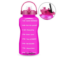 Load image into Gallery viewer, Motivational Water Bottle With Time Marker BPA Free