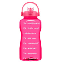 Load image into Gallery viewer, Motivational Water Bottle With Time Marker BPA Free