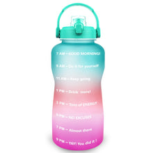 Load image into Gallery viewer, Motivational Water Bottle With Time Marker BPA Free