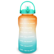 Load image into Gallery viewer, Motivational Water Bottle With Time Marker BPA Free