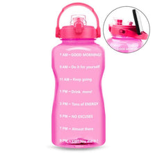 Load image into Gallery viewer, Motivational Water Bottle With Time Marker BPA Free