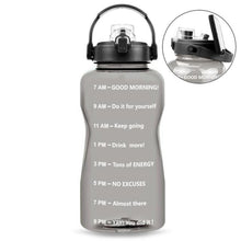 Load image into Gallery viewer, Motivational Water Bottle With Time Marker BPA Free