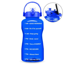 Load image into Gallery viewer, Motivational Water Bottle With Time Marker BPA Free