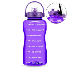 Load image into Gallery viewer, Motivational Water Bottle With Time Marker BPA Free