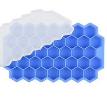 Load image into Gallery viewer, Honeycomb Ice Cube Trays with Removable Lids BPA Free