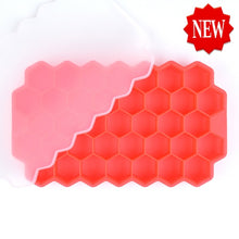 Load image into Gallery viewer, Honeycomb Ice Cube Trays with Removable Lids BPA Free