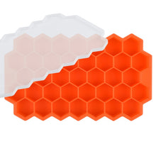 Load image into Gallery viewer, Honeycomb Ice Cube Trays with Removable Lids BPA Free